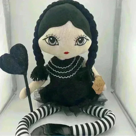 Halloween Wednesday Addams Approximate 13’ Sitting Big Doll NWT By Hallow’s Eve - Picture 1 of 7